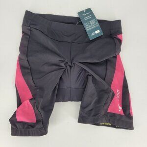 Sportneer Women's Cycling Shorts Black Pink Size L NWT